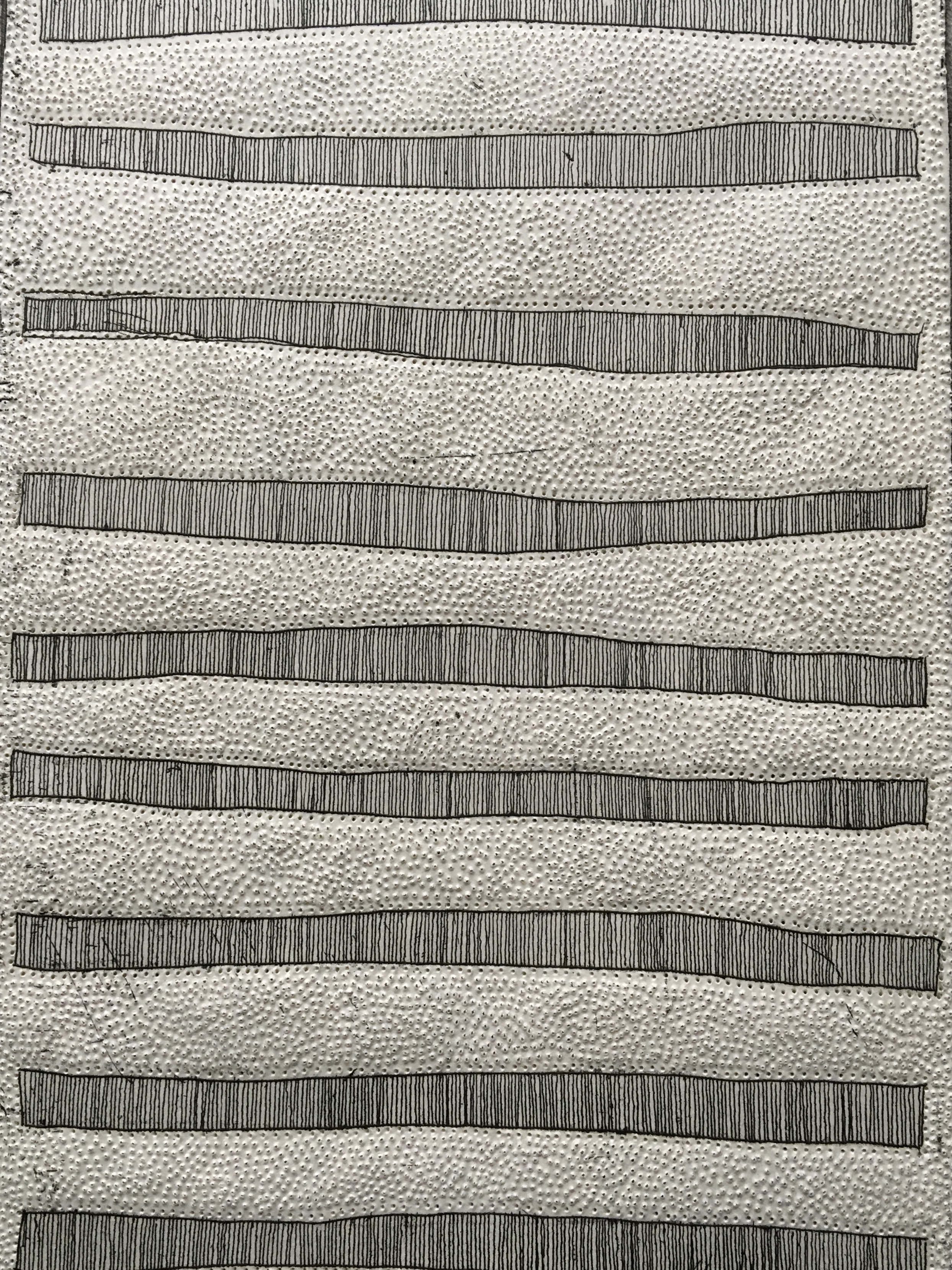 nine rows of lines