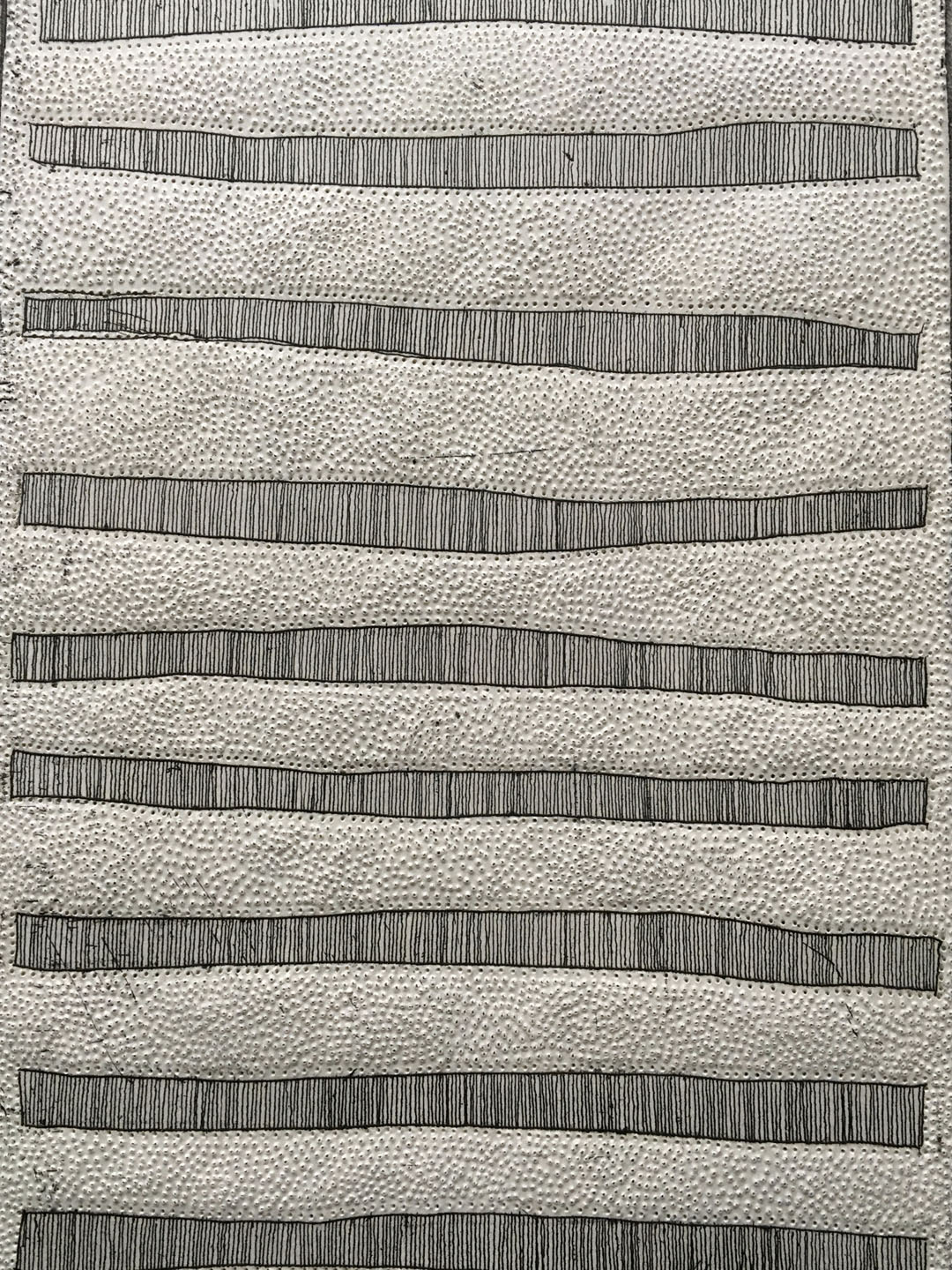 nine rows of lines