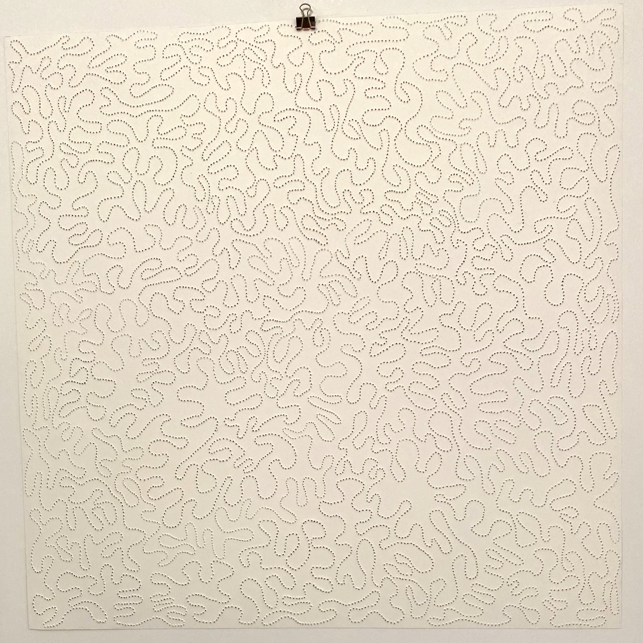 one line meandering in a square