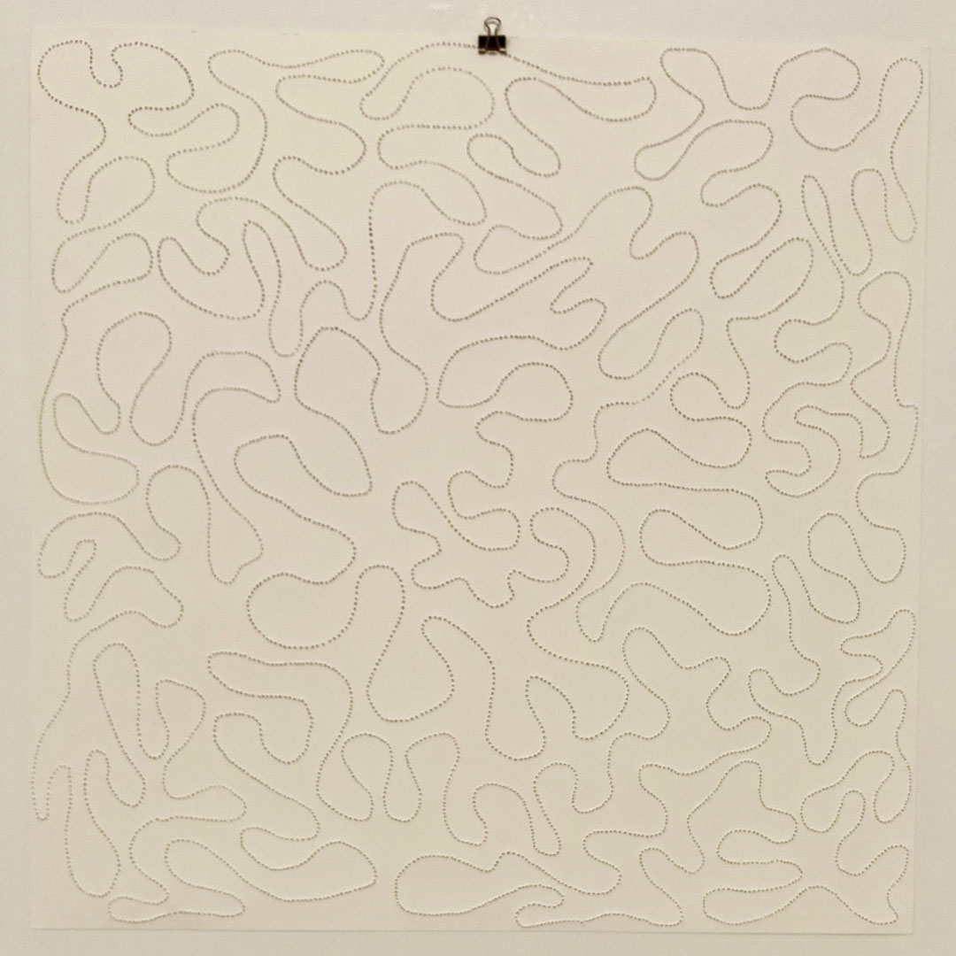 one line getting lost in a square